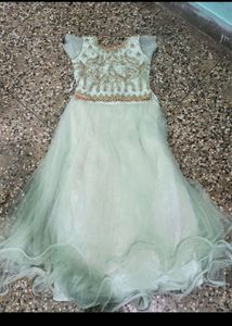 Crop Top Pista Green Color  Fully Neted With Heavy