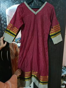 Long Kurti And Dupatta Set