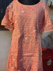 Pink Lucknowi skirt Set