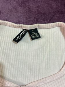 Cute Pink Tie-Front Crop Top