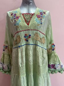 Boho Embroidered Dress