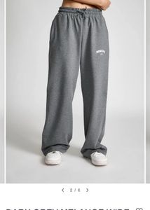 Bonkers Grey Wide Leg Sweatpants