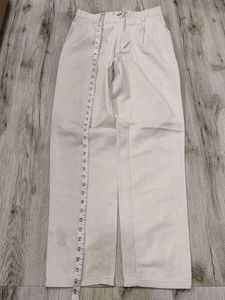 Sc8831 Hoffmen White Cotton Pant Waist 28