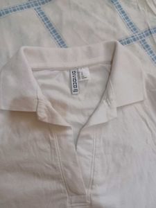 H&amp;M Collared Crop Top