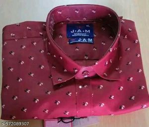 Stylish Maroon Print Shirt