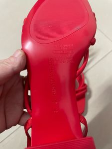 Red Strappy Sandals