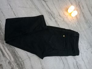 Mid Slim Fit Jeans In Charcoal Black