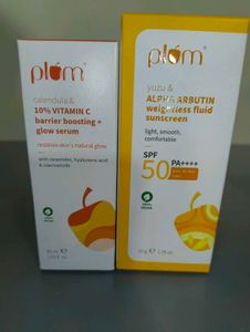 New Plum Vitamin c serum & sunscreenSkincare Set