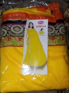 Elegant Yellow Saree