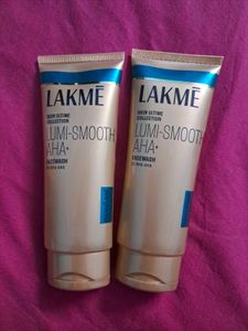 2 Lakme Lumi-Smooth AHA Facewash