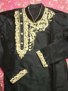 Embroidered Black Tunic