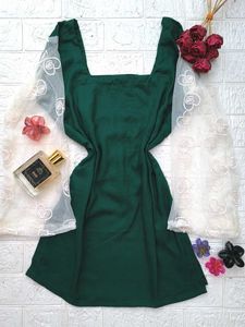 Corset back net sleeves kurti 🎀
