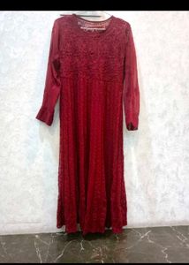 Beautiful Lakhnavi Work Anarkali Suit