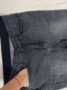 Charcoal Colour Bootcut Jeans