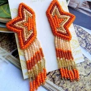 Star Beaded Dangle Earrings🎃