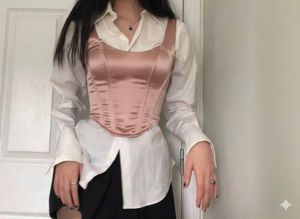 pink corset top