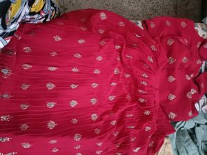 Imported Crush Fabric Lehenga Choli In XL Size