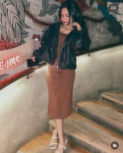 Stylish Brown Dress – Worn Once 🤎