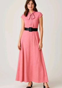 Elegant Pink Maxi Dress