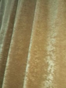 Brown Velvet Curtain Door Parda
