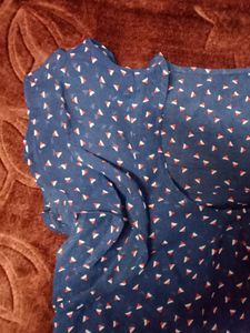 Navy Blue Balloon Top