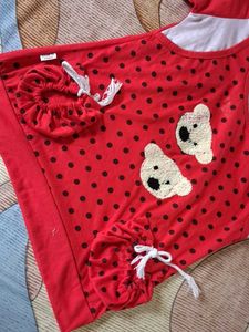 Cute Red Polka Dot Top