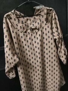 Cute Triangle Print Top