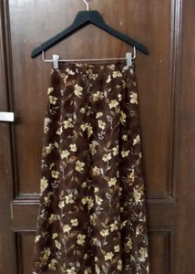 Floral Print Maxi Skirt