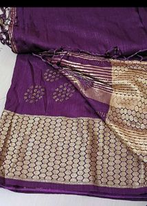 Purple Partywear Saree