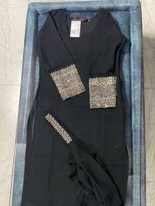 Embroidery Georgette Kurta Palazzo WithDupatta Set