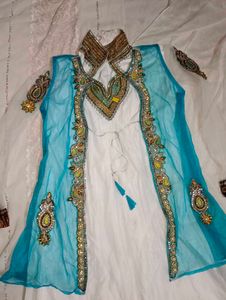 Elegant Embroidered Anarkali Suit