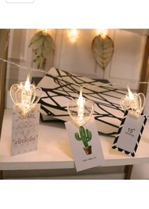 Heart Shape Photo Clips Lights