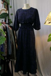 Patterned Midi Dress