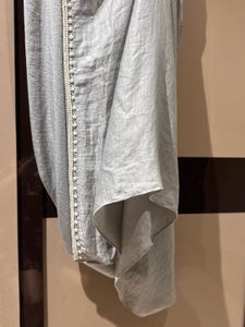 Silver Embellished Designer Dress Party Wear