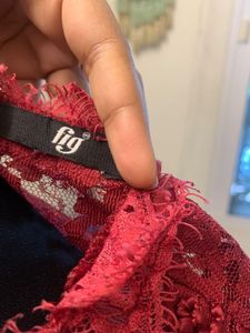 Red Lace Top