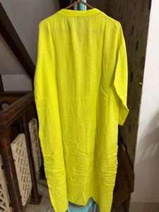 Yellow Embroidered Kurta