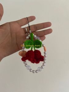 Crochet Bluebell Phone Charm