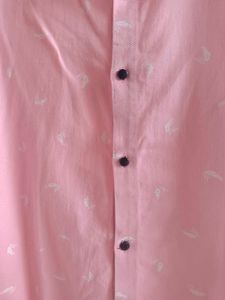 Pink Patterned Casual Shirt