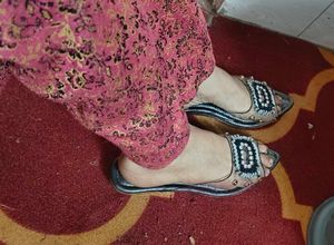 Embellished Peep-Toe Heels