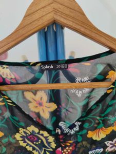 Floral Sheer Tunic Top