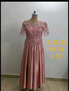 Elegant Pink Ethnic Gown