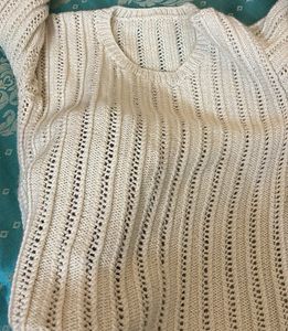 White Knitted Sweater