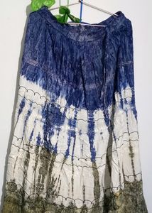 Tie-Dye Tiered Maxi Skirt