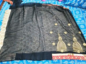 Designer Saree Blouse Combo
