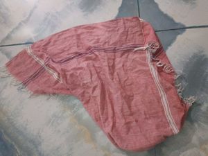Pink Striped Scarf