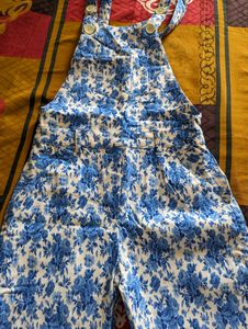 New Blue Flowery Dungree