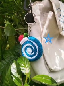 Swiss Roll Keychain