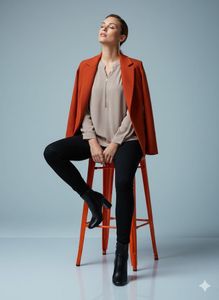 💖M&amp;S Effortless Chic! Zip-Front Nude Blouse 🌸