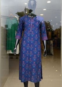 Blue Printed Kurta