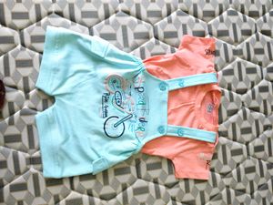 Cute Dungaree And Nicker Set with Dragonflies
